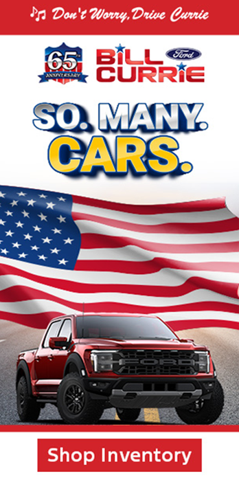 Bill Currie Ford 65th anniversary large vehicle inventory selection